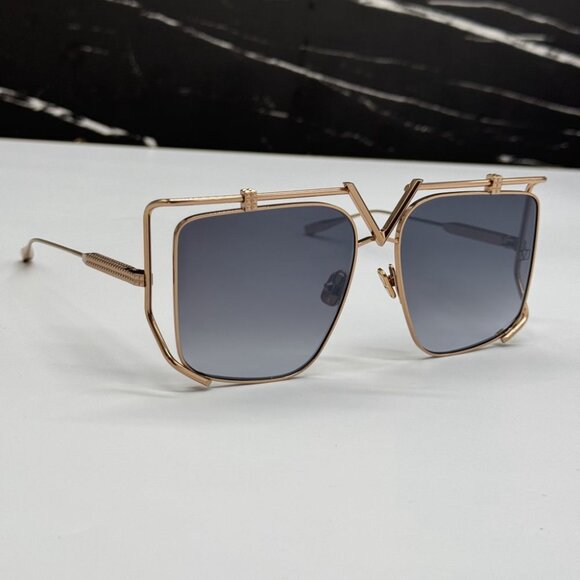 NEW VALENTINO V-LIGHT TITANIUM VALENTINO VLS-116A GREY SUNGLASSES - Picture 11 of 14